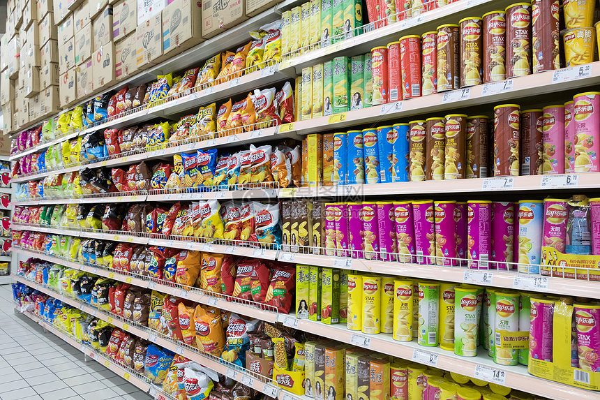 商場超市購物場景背景